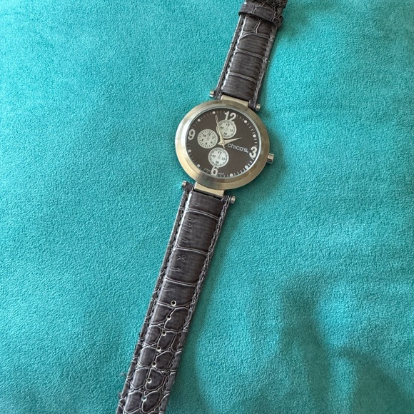 Chico's Accessories - Chopard Like Gray and Silver Timepiece